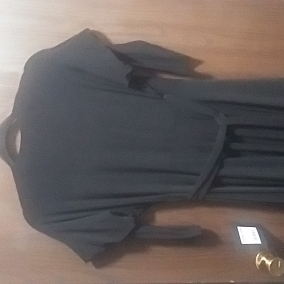 NWT Norma Kamali Dolman Wrap Flared Dress - Picture 12 of 12